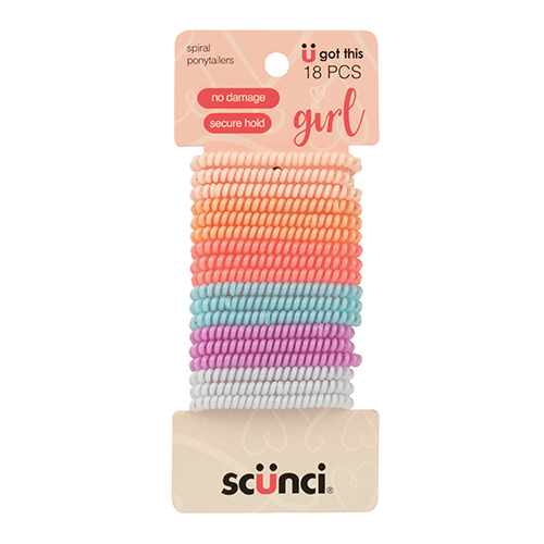 Scunci Hair Accessories Ponytailers Spiral Girl Mini 18pc Review Beauty Crew