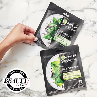 Garnier charcoal tissue mask