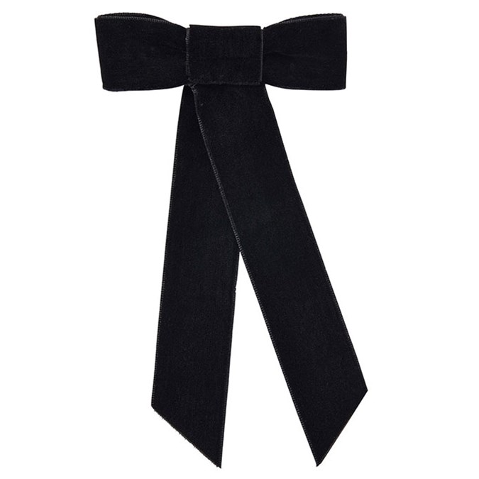 Black Velvet Hair Bows Are Back In A Big Way | BEAUTY/crew