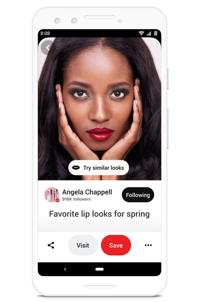 Pinterest Launches Makeup Try On Feature | BEAUTY/crew