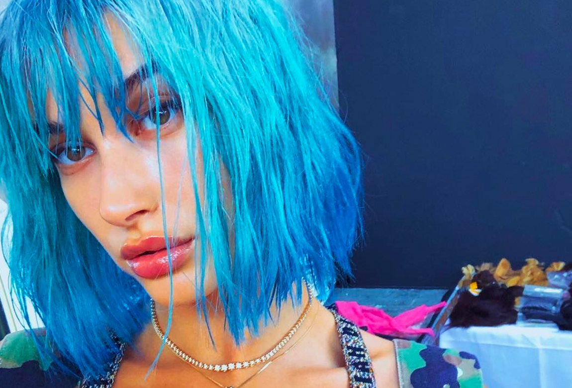 Kim Kardashian Pulls a Kylie Jenner and Debuts Icy Blue Hair