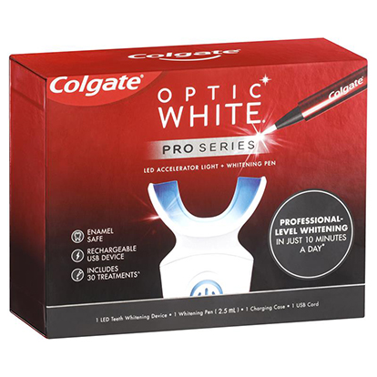 colgate optic white blue light