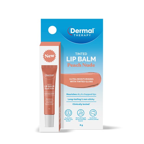 Dermal Therapy Tinted Lip Balm in Peach Nude