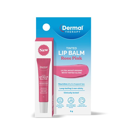 Dermal Therapy Tinted Lip Balm in Rose Pink