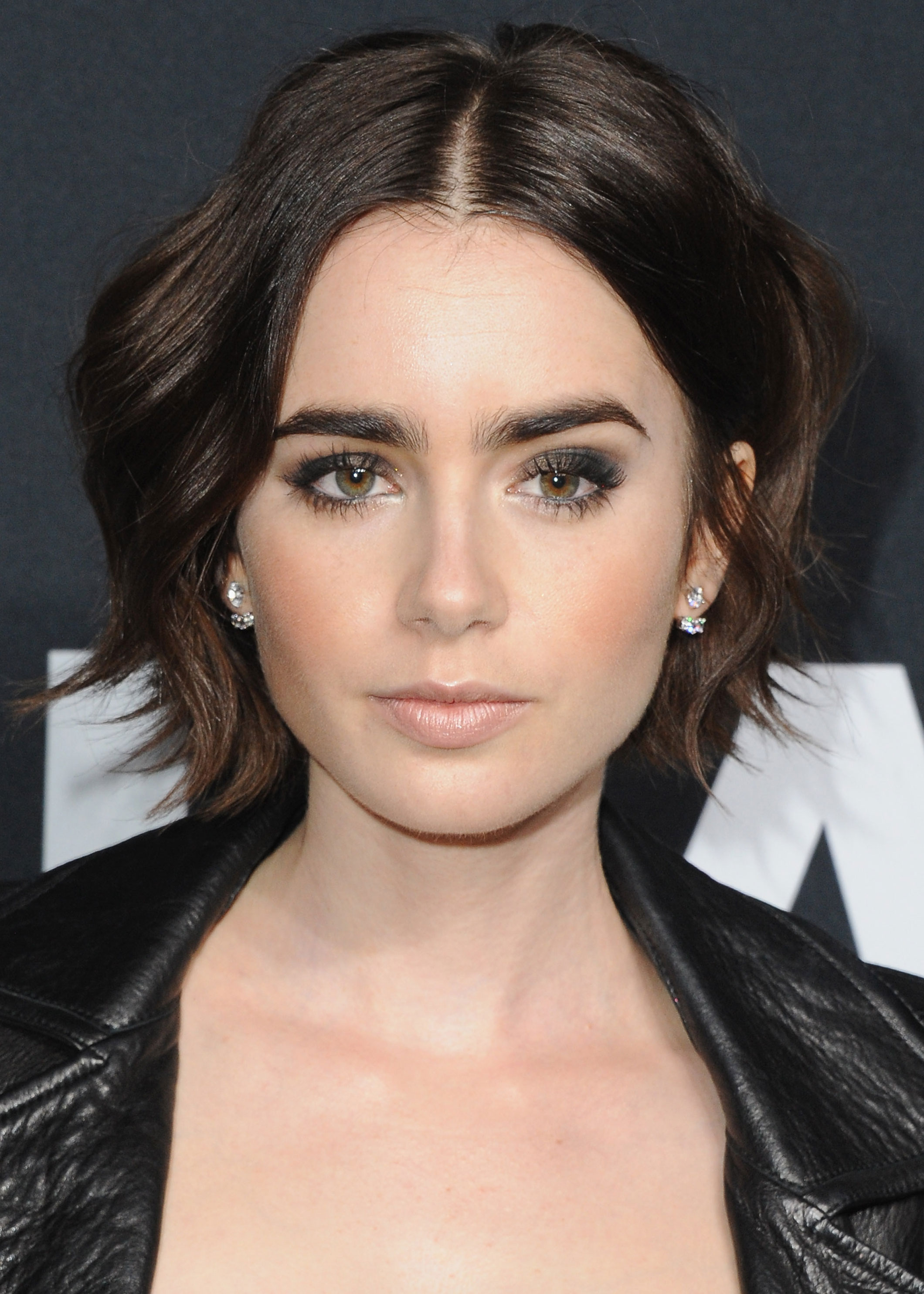 Lily Collins Pink Hair